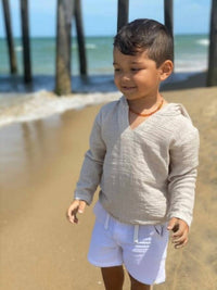 Me & Henry - Kid's St Ives Gauze Hooded Top