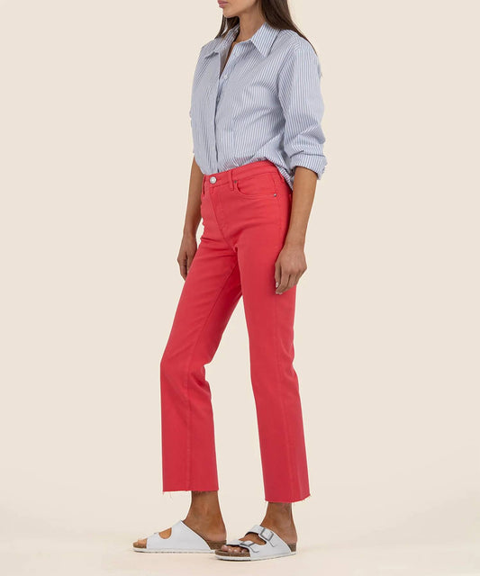 Kut From The Kloth - Kelsey High Rise Fab Ankle Flare Raw Hem Jeans