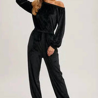 BluIvy Veda Velvet Jumpsuit in black - women's pants - view 5