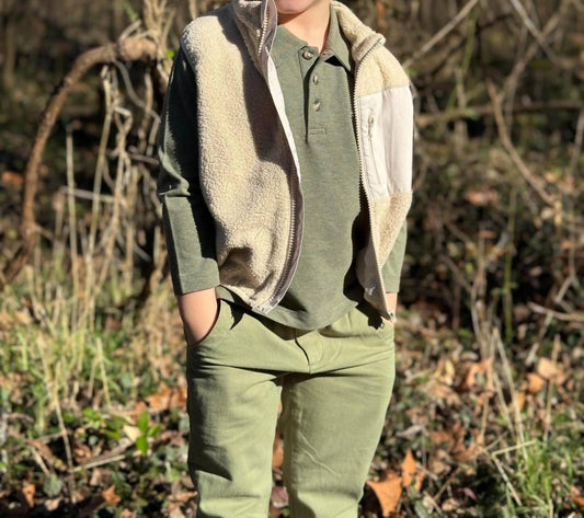 Me & Henry - Gilt Sherpa Vest