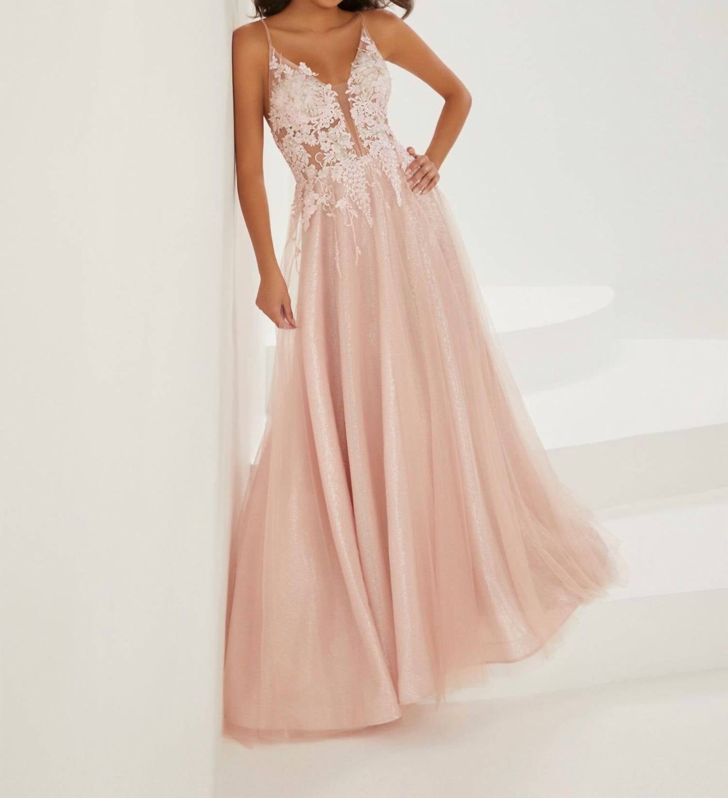 Tiffany Designs - Women's Sleeveless Tulle Gown
