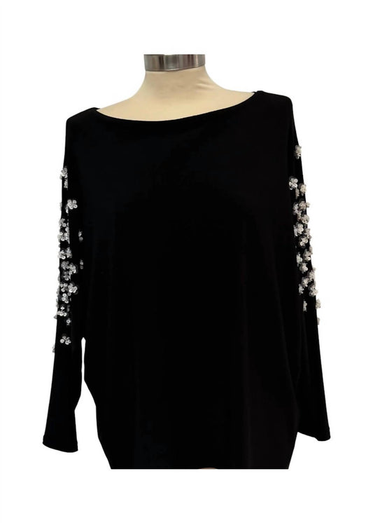 Joseph Ribkoff - Women's Long Sleeve Boat Neck Top