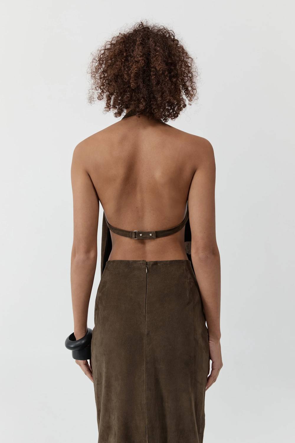 St. Agni - Suede Apron Top