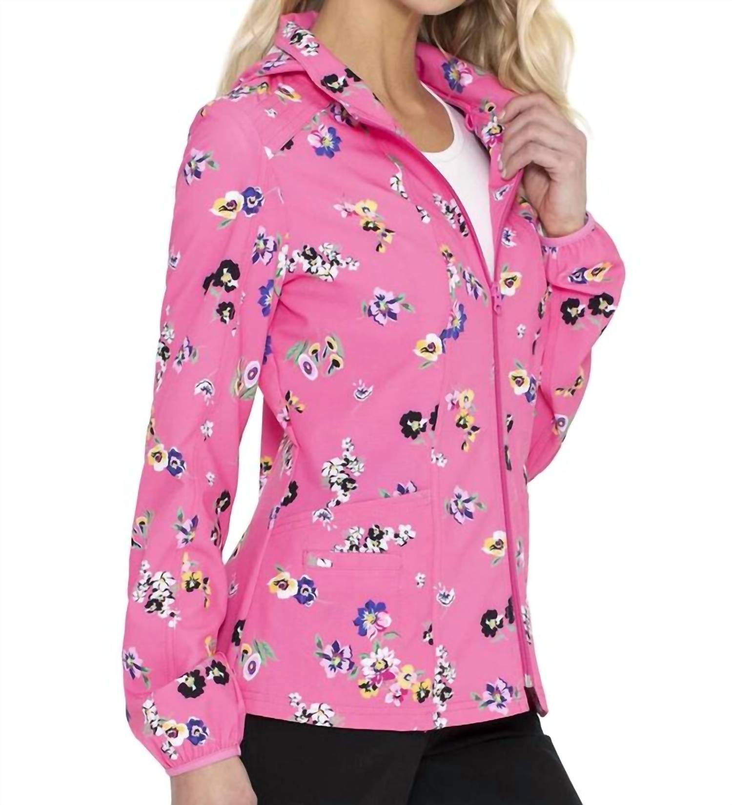 Heartsoul - Floral Zip Front Jacket