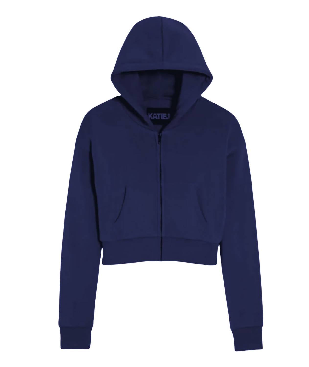 Katie J Nyc - Girls' Dylan Crop Zip Hoodie
