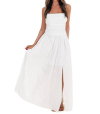 Baby Pink - Fresh Take Ruched Maxi Dress