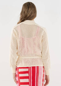 Emily McCarthy Bailey Bomber Jacket in white - women's jacket - alternate view