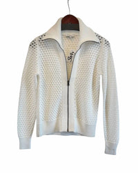 J. Society - Open Stitch Zip Front Cardigan