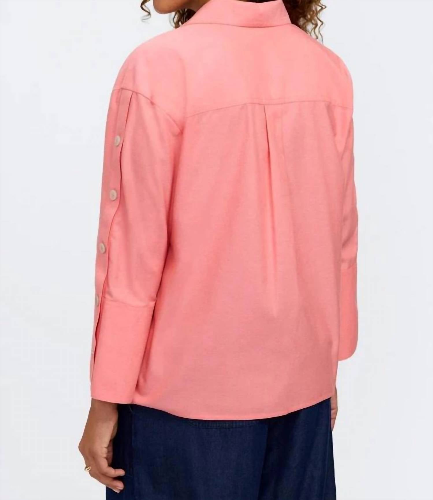 Foxcroft - Lainey No Iron Pinpoint 3/4 Button Sleeve Shirt