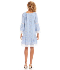 Karen Kane - Ellie Embroidered Mixed Lace Dress