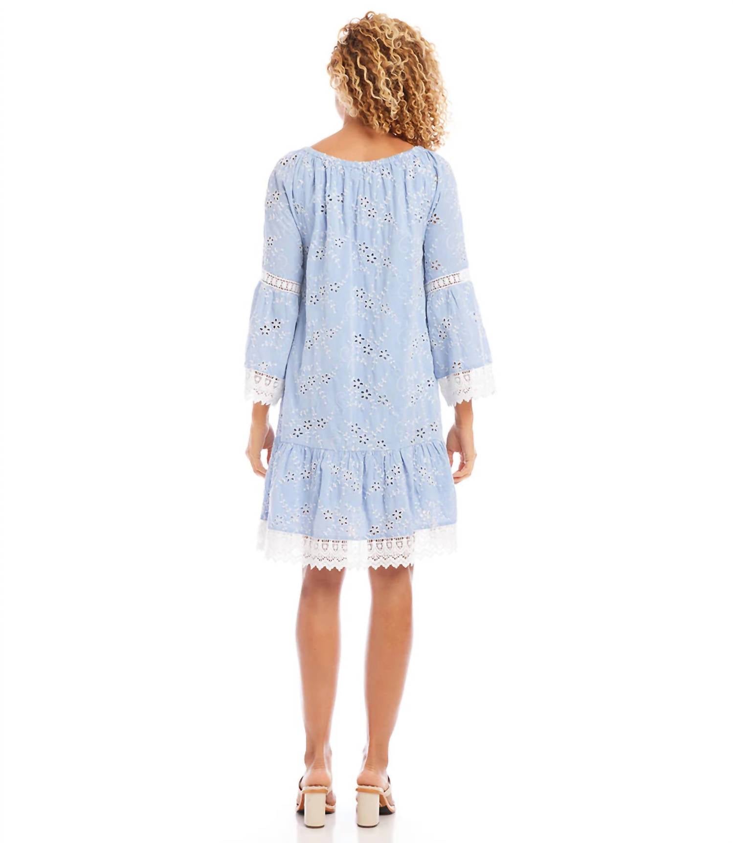 Karen Kane - Ellie Embroidered Mixed Lace Dress
