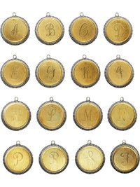 Julio Jewelry - Women's Uppercase Initial Disk Necklace - Letter T
