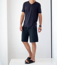 Crossley - Linen V-neck T-shirt