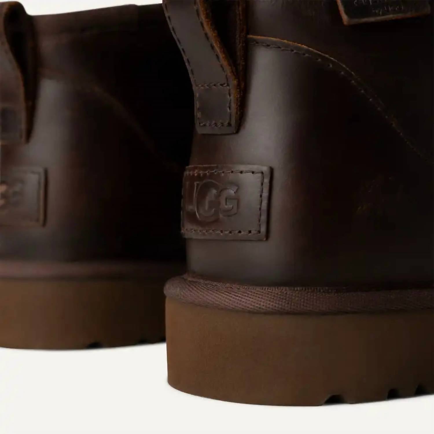 Ugg - Men's Classic Ultra Mini Leather Regenerate Boots