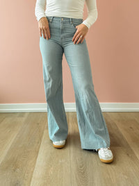 Dear John Denim - Fiona Striped Wide Leg Jeans