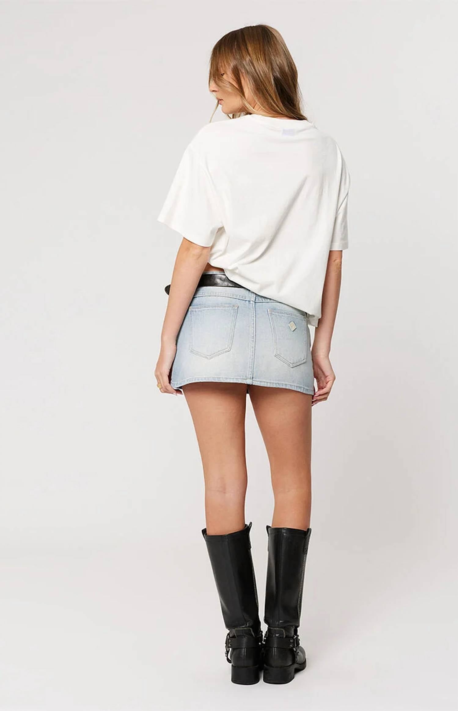 Abrand Jeans - Stella 99 Denim Mini Skirt