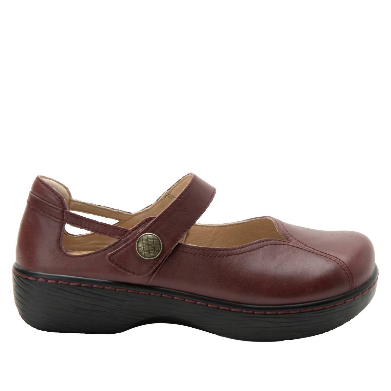 Alegria Women's Onika Mary Jane Flats in redwood - women's flats - detail view