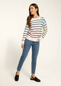 Fdj - Rosetta Print Boat-neck Printed Sweater