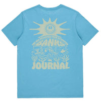 Banks Journal Women's Maritime Faded Tee Shirt - Plus in cyan blue - women's t-shirt - detail view