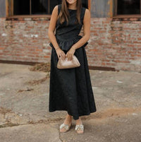 Sincerely Ours Brocade Midi Skirt in black - women's skirt - alternate view