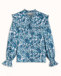 Ophelia & Indigo - Beth Floral Blouse Top