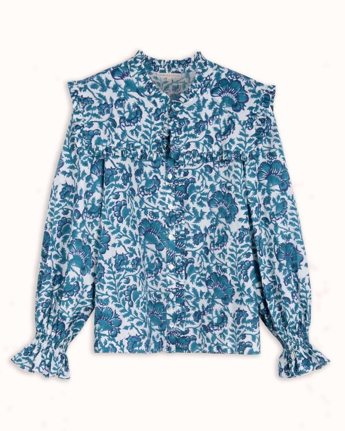 Ophelia & Indigo - Beth Floral Blouse Top