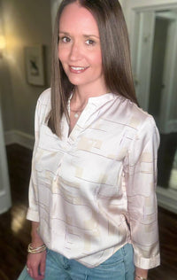 Lysse - Ashanti Roll Tab V Neck Top
