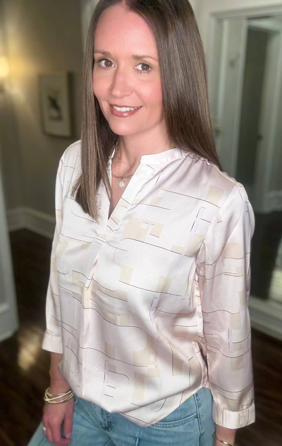 Lysse - Ashanti Roll Tab V Neck Top