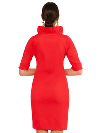 Gretchen Scott - Ruffle Neck Mini Dress