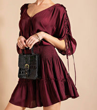 Kori - Dolman Sleeve Smocked Dress