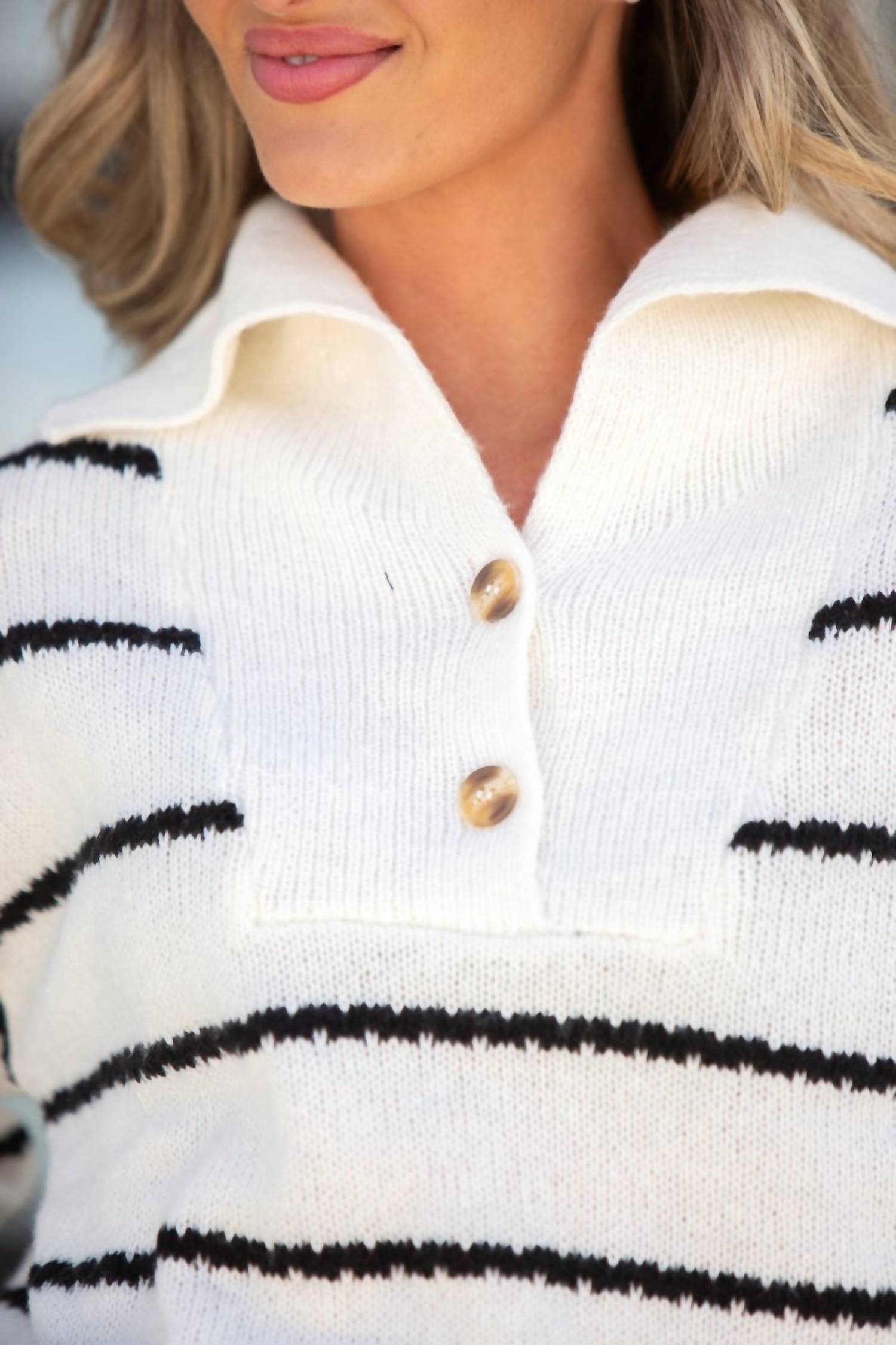 Blu Pepper - Women's Blair Stripe Sweater