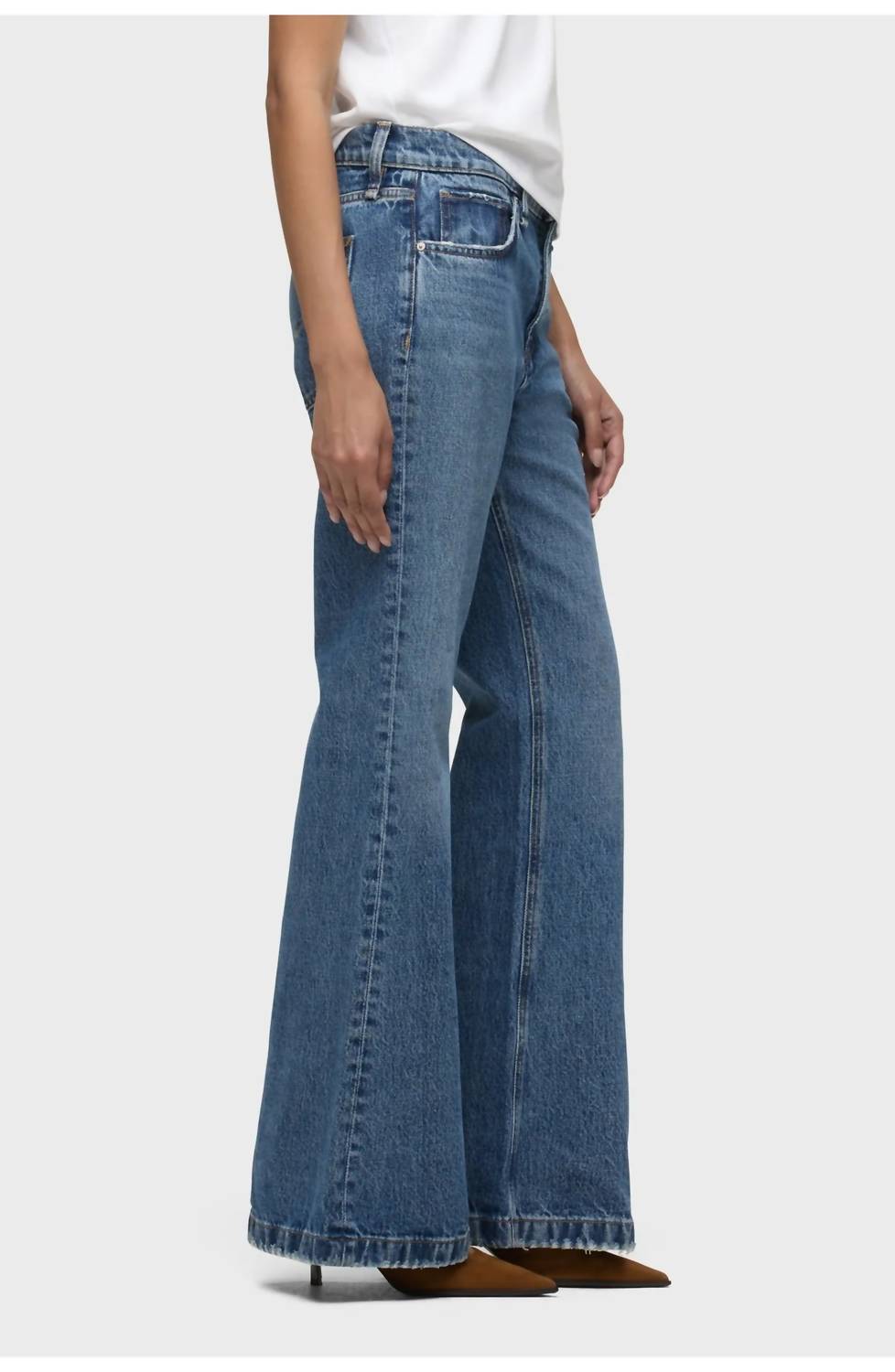 Hudson Rylee Low Rise Flare Jeans in spotlight 1 - women's jeans - alternate view