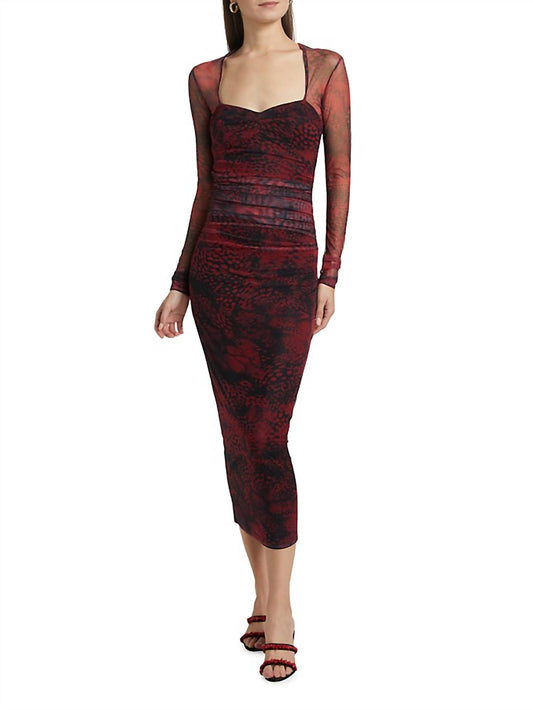 Amanda Uprichard - Cade Printed Body-Con Midi-Dress