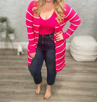 Jess Lea - Striped Lightweight Cardigan
