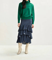 Essentiel Antwerp - Ilana Tiered Ruffle Midi Skirt