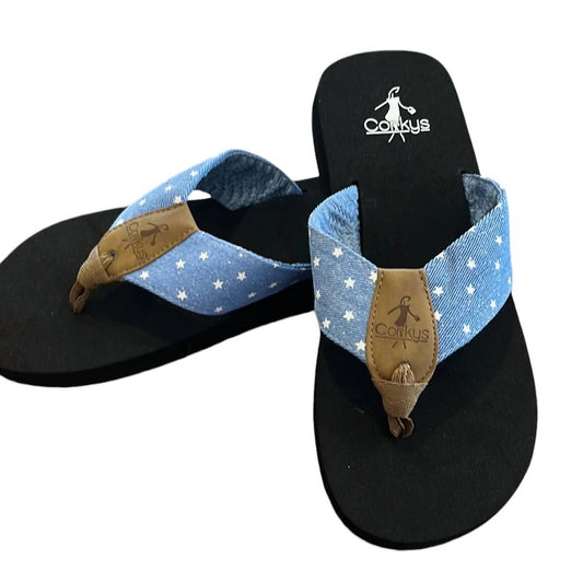 Corkys Footwear - Women's Denim Stars Sandals