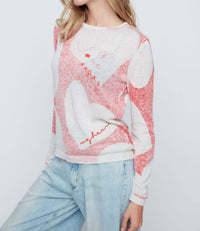 Renuar With Love Sweater in multi - women's sweater - alternate view