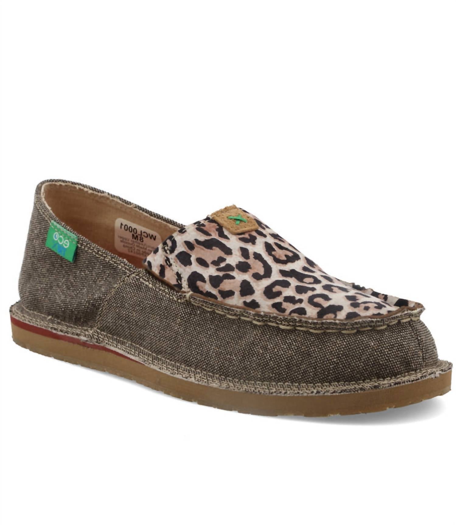 TWISTED X Women's Slip-on Loafers in dust leopard - women's flats