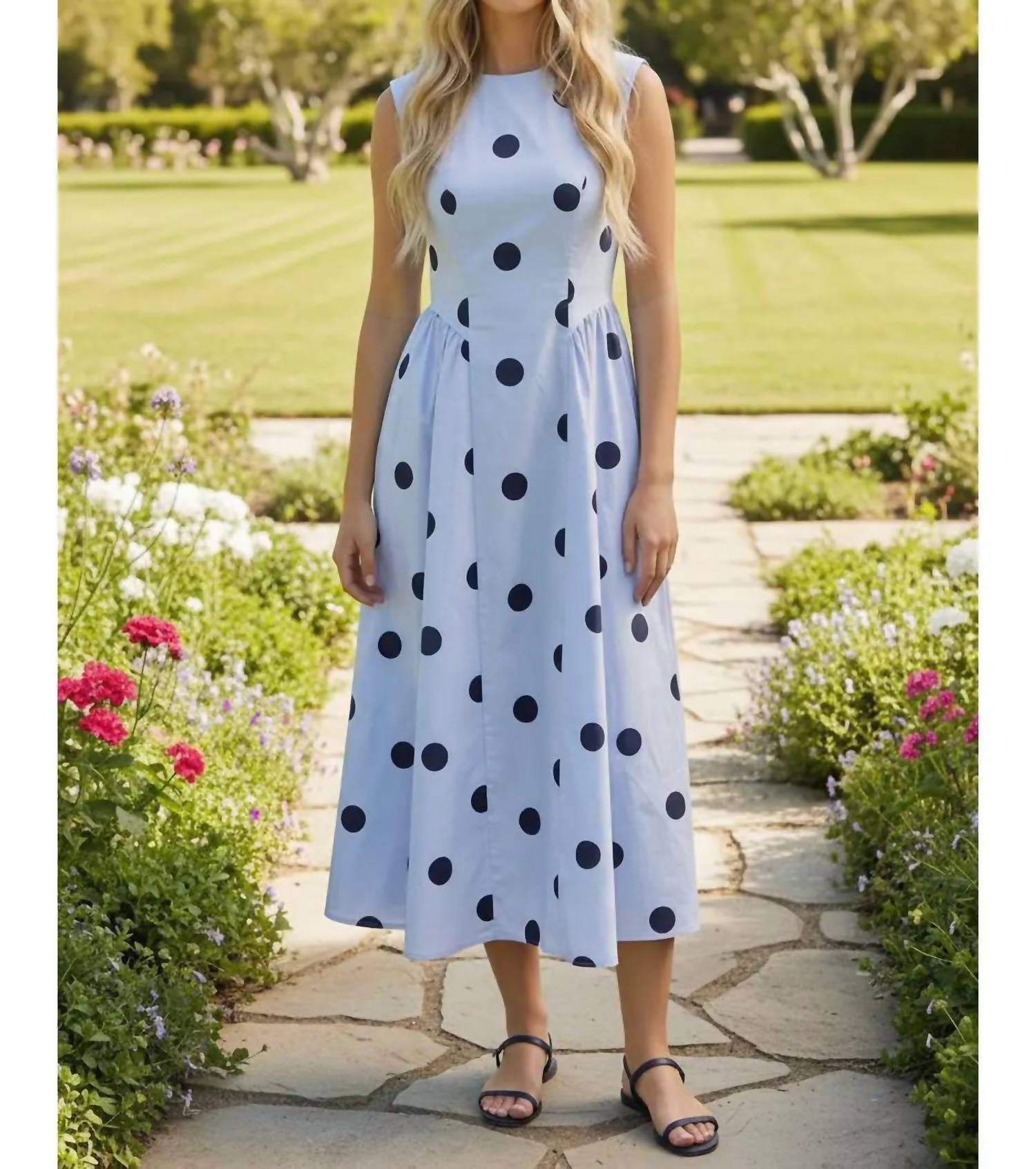 Klesis - Rachel Polka Dot Midi Dress