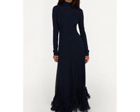 Rotate - Chiffon Maxi Ruffle Dress