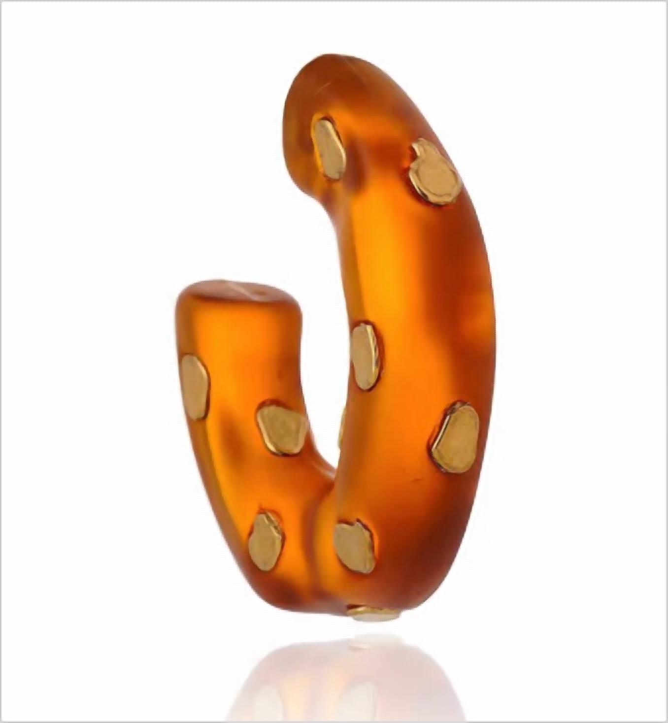 Nádia Gimenes - Women's Spot Half Hoop Earring
