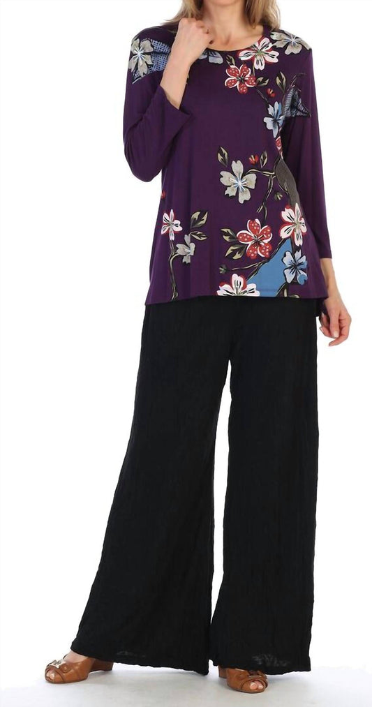 Jess & Jane - Tree Story Modal Floral Print Top