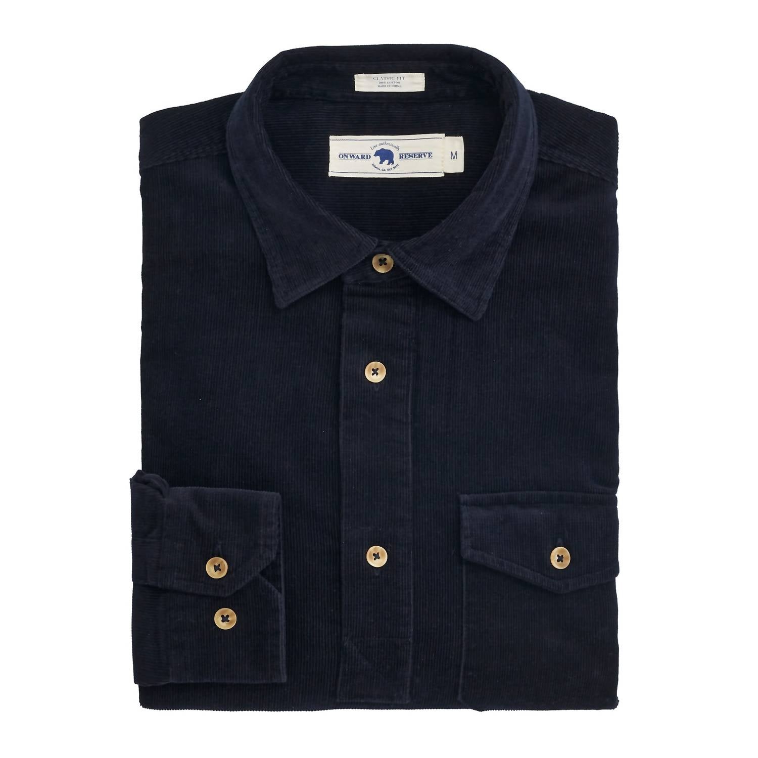 Onward Reserve - Men's Stretch Cord Half Button Shirt