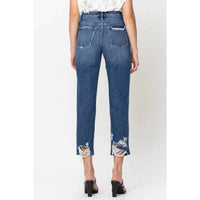 Flying Monkey - Super High Rise Straight Crop Jeans