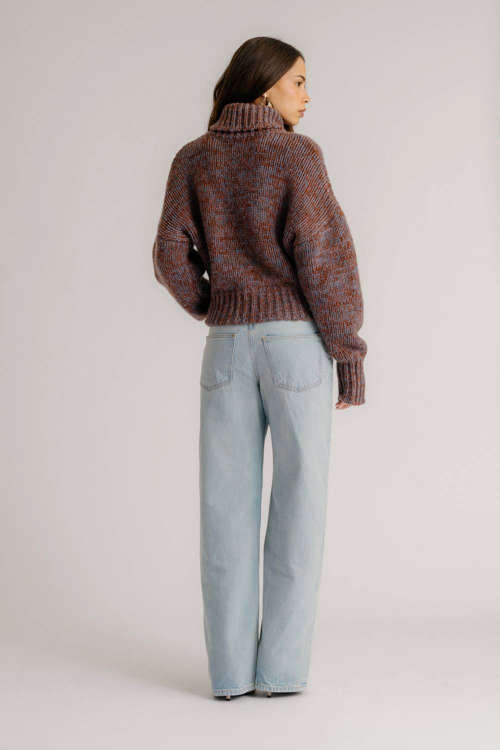 Sablyn - Darcey Cropped Slouchy Turtleneck Sweater