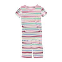 Kickee - Kids' Short Sleeve Pajama Set with Shorts: