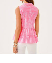 Lilly Pulitzer - Women's Breah Sleeveless Button Down Top