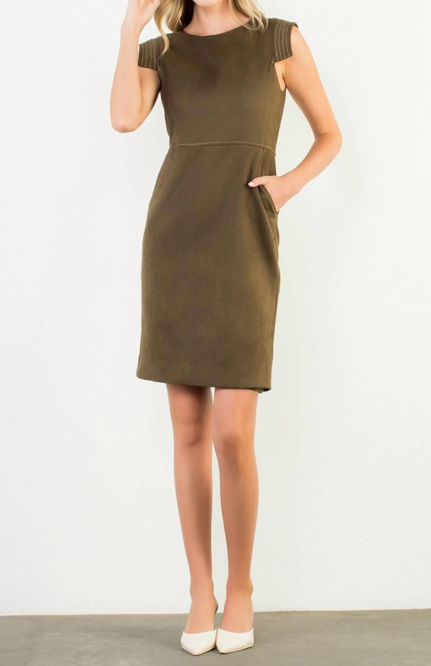 Thml - Sleeveless Suede Dress