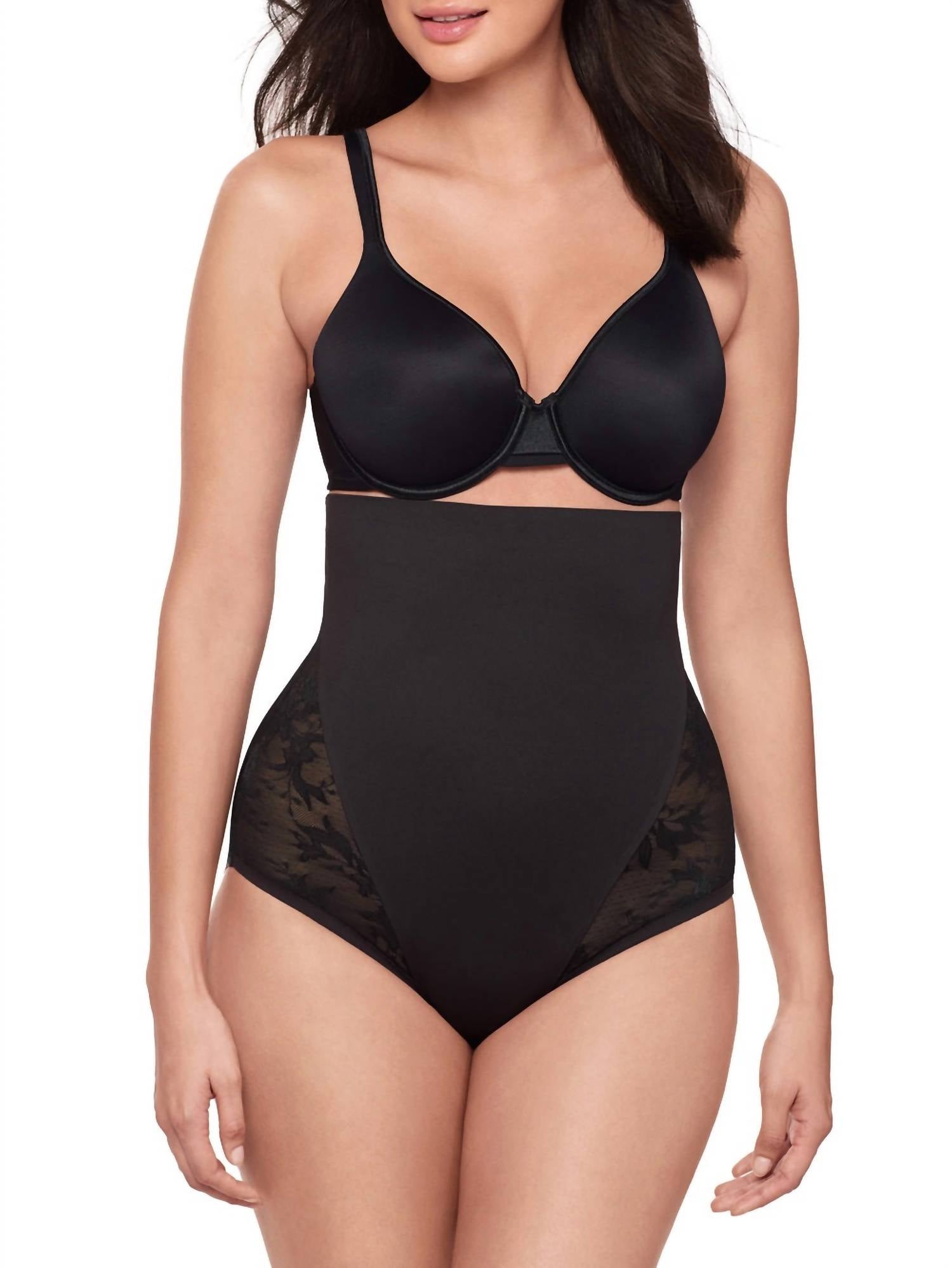 Miraclesuit Modern Romance High-waist Shaping Brief in black - women's intimate