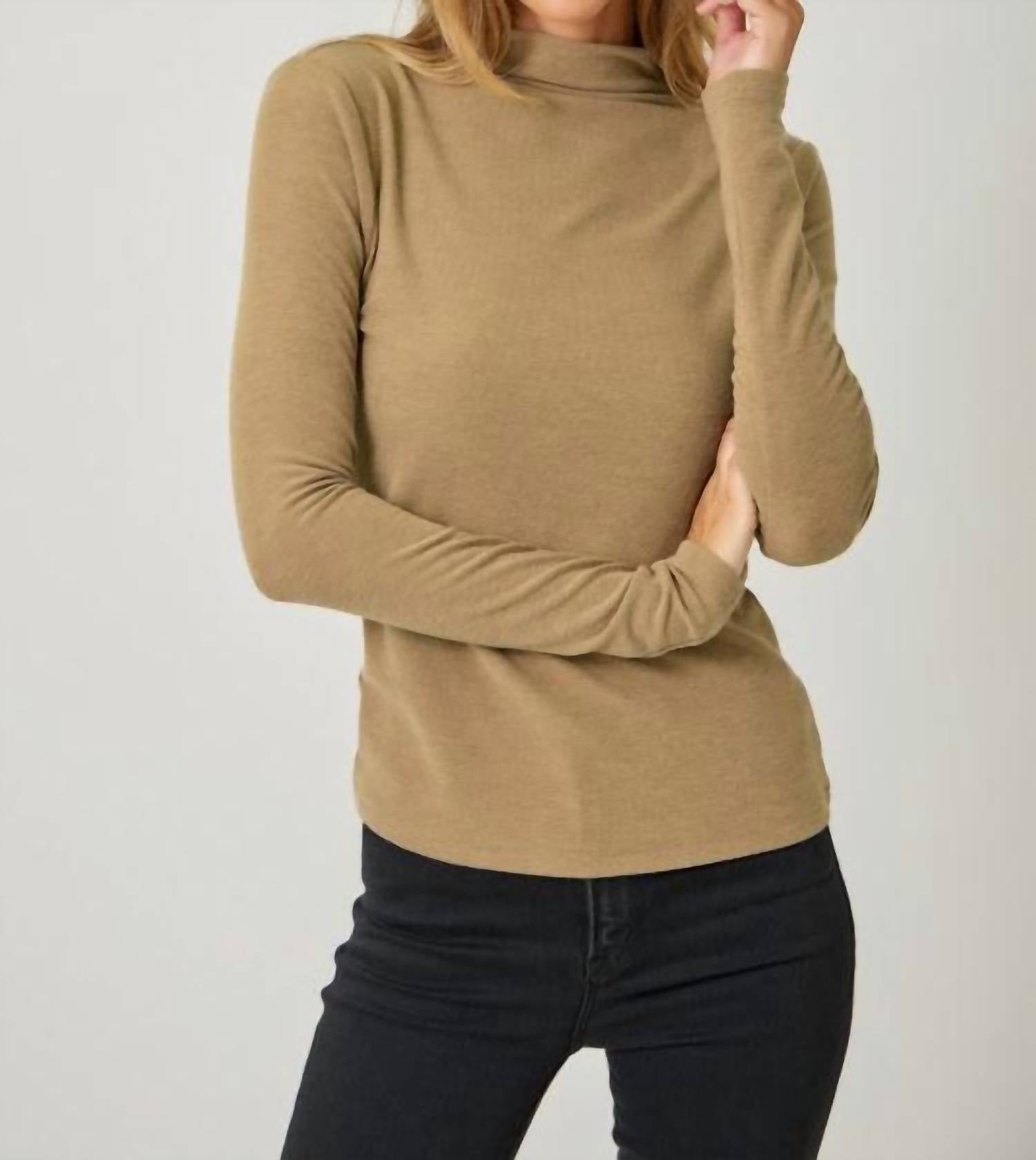 Mystree - Mock Neck Layering Top